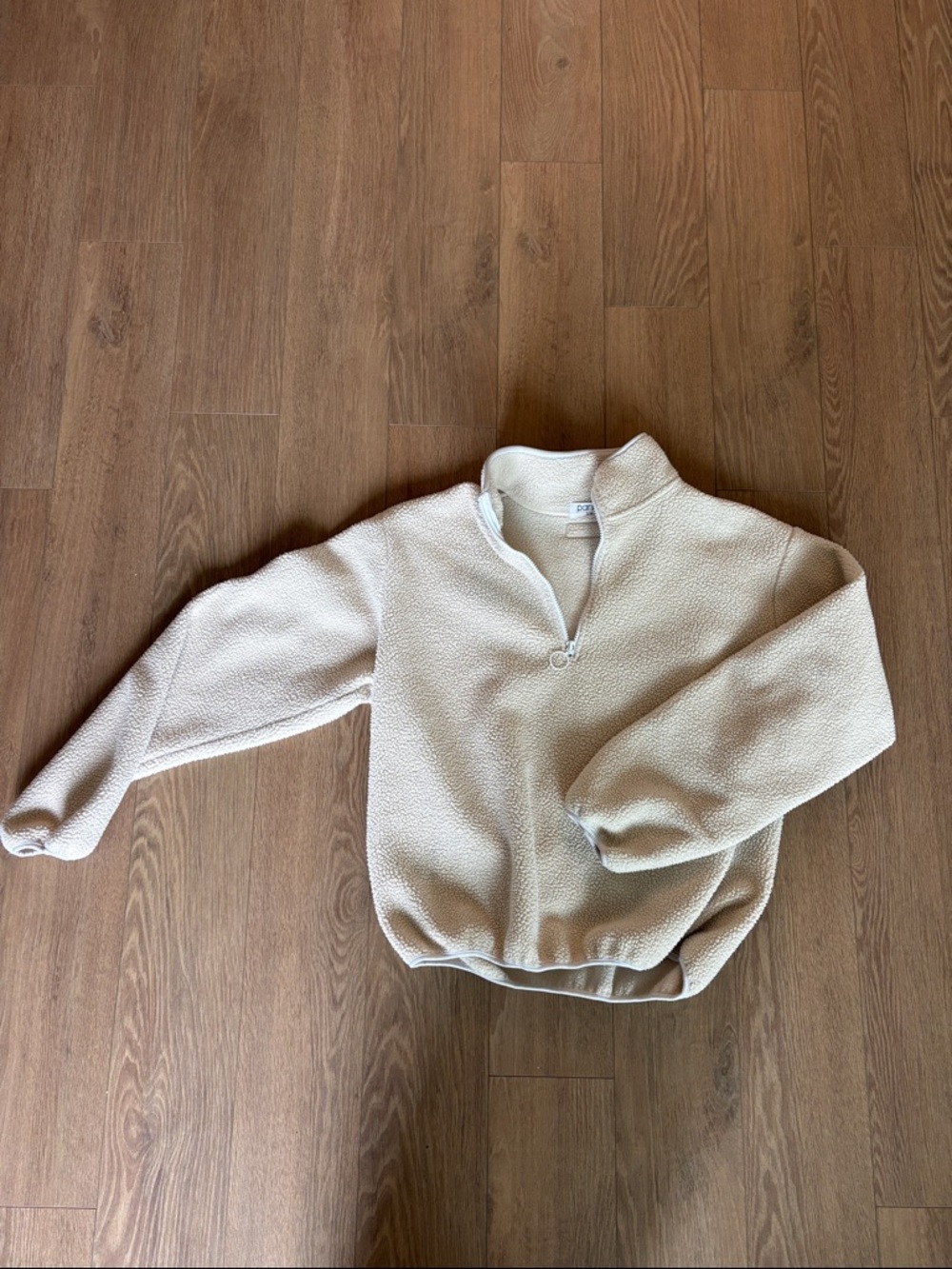 Parke Cozy Cream Fleece Half-Zip Jacket